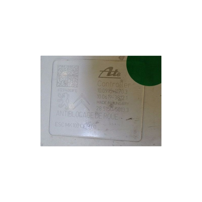 UNITE HYDRAULIQUE ABS CITROEN C3 II 09-13