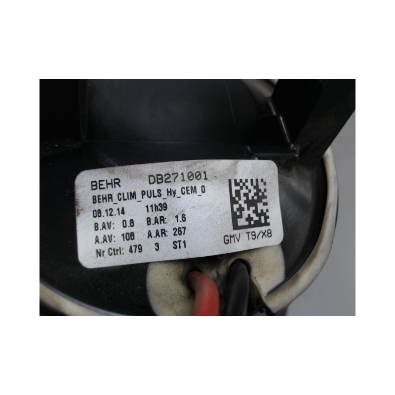 MOTEUR VENTILATEUR CHAUFFAGE PEUGEOT 308