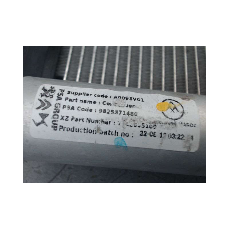 CONDENSEUR CLIMATISATION PEUGEOT 208