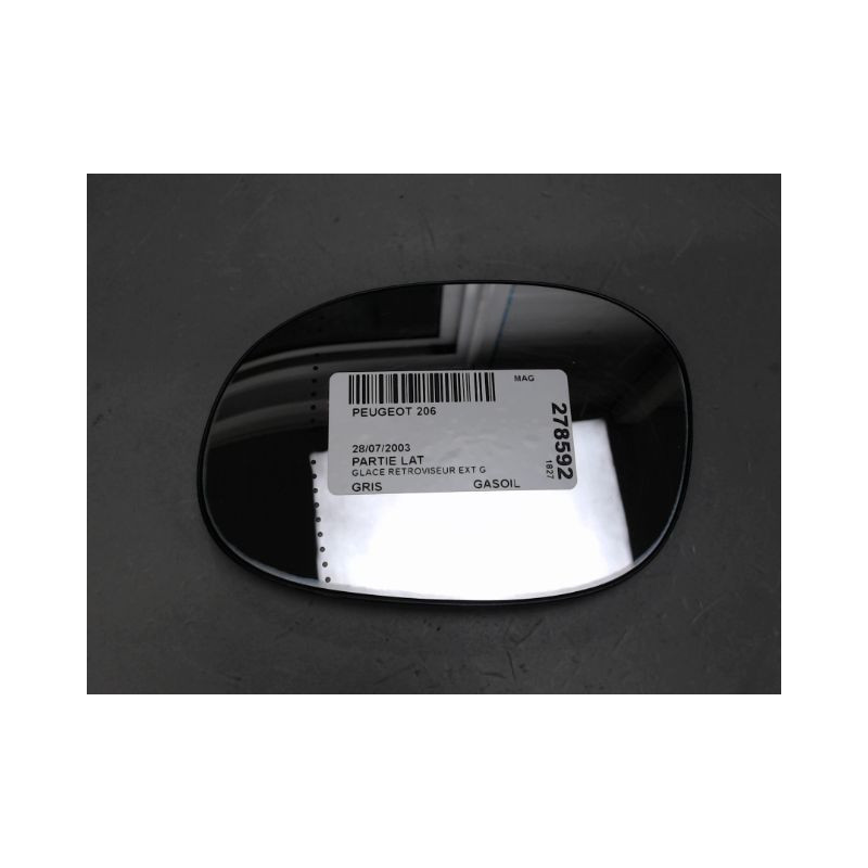GLACE RETROVISEUR EXT G PEUGEOT 206