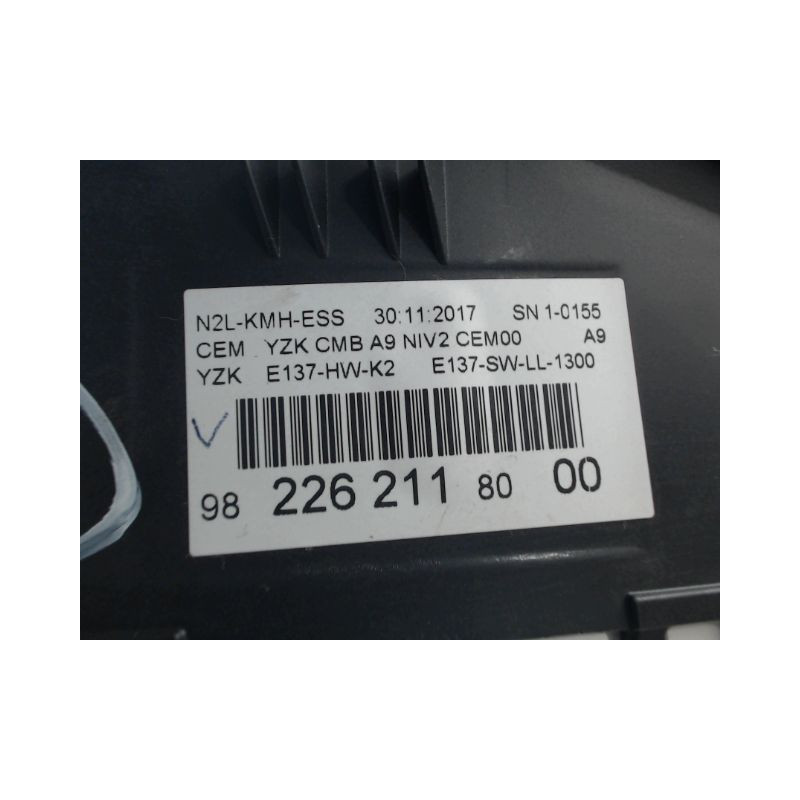 BLOC COMPTEURS PEUGEOT 208