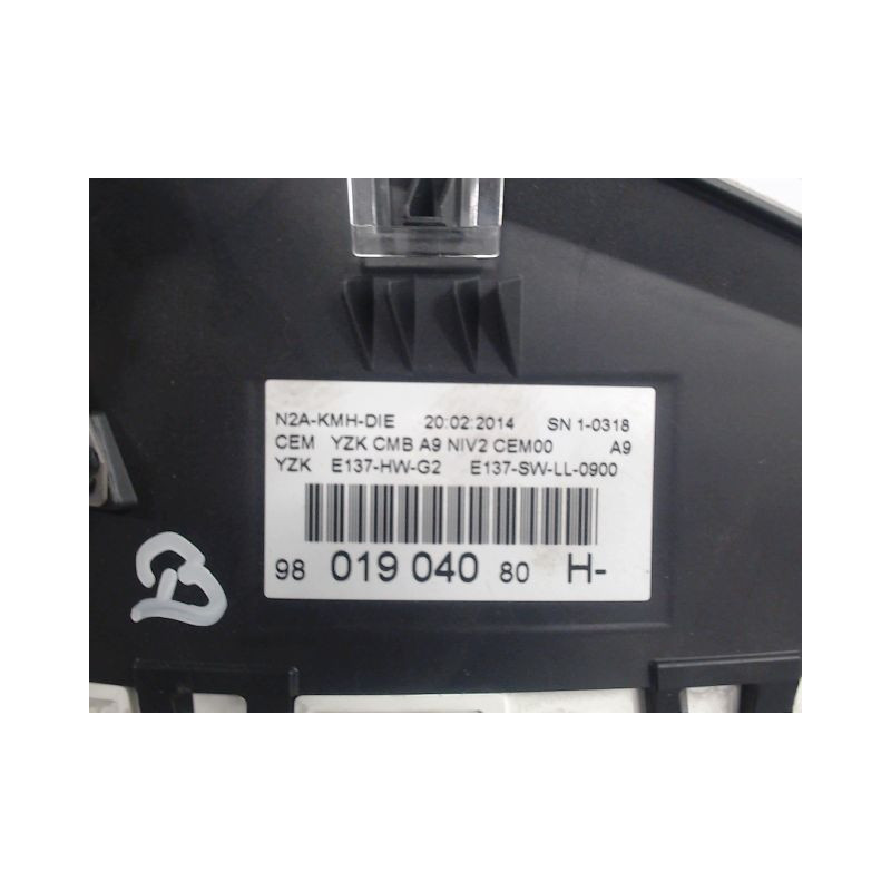 BLOC COMPTEURS PEUGEOT 208