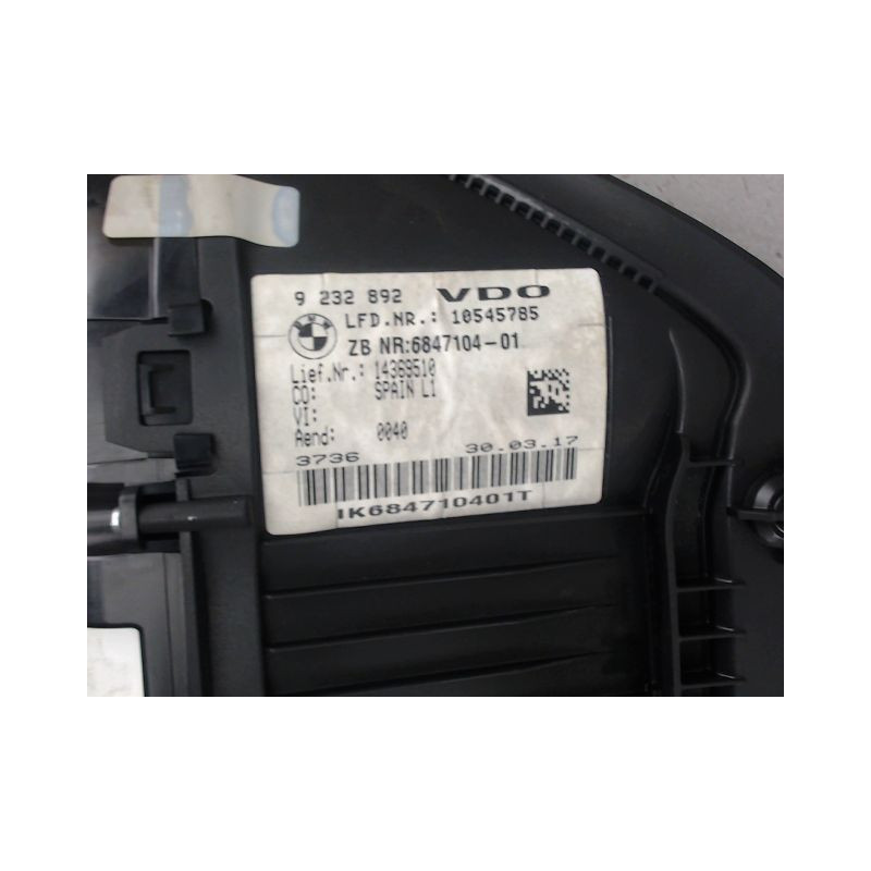 BLOC COMPTEURS B.M.W. SERIE 1