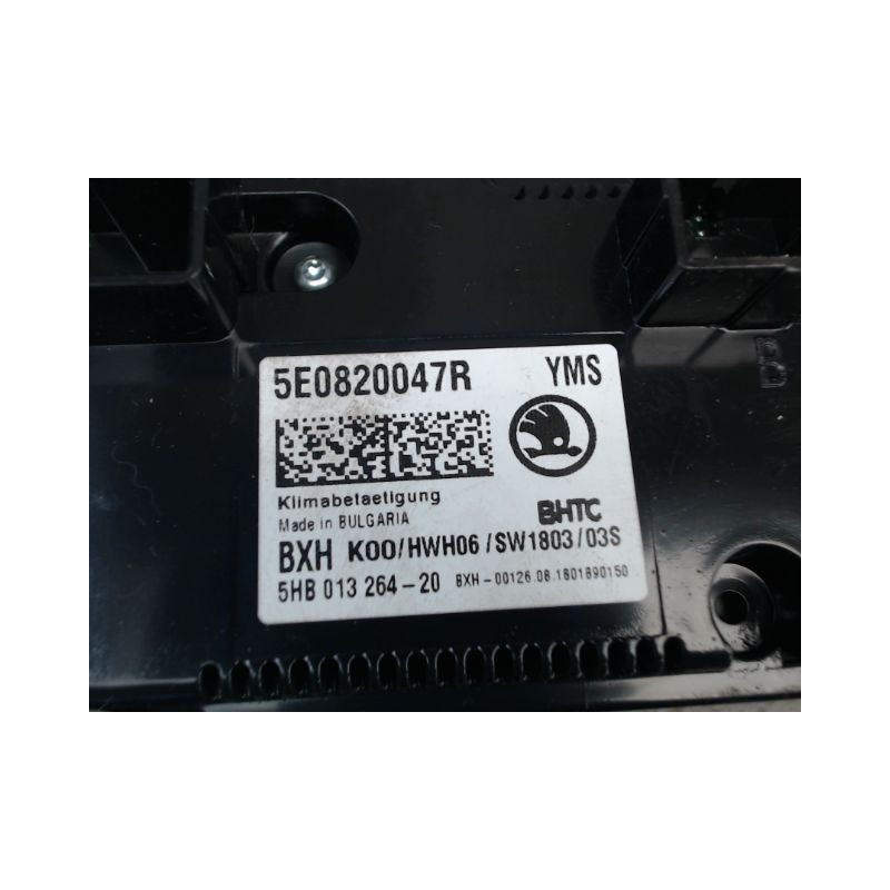 COMMANDE DE CHAUFFAGE SKODA OCTAVIA