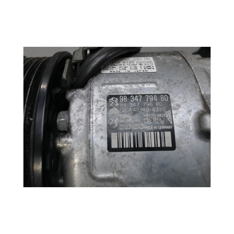 COMPRESSEUR AIR CONDITIONNE PEUGEOT 3008