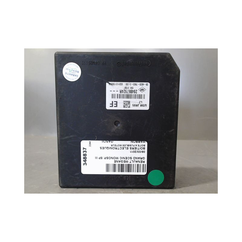 BOITE A FUSIBLES RENAULT GRAND SCENIC MONOSP. III Phase 1 LONG 2009-2011