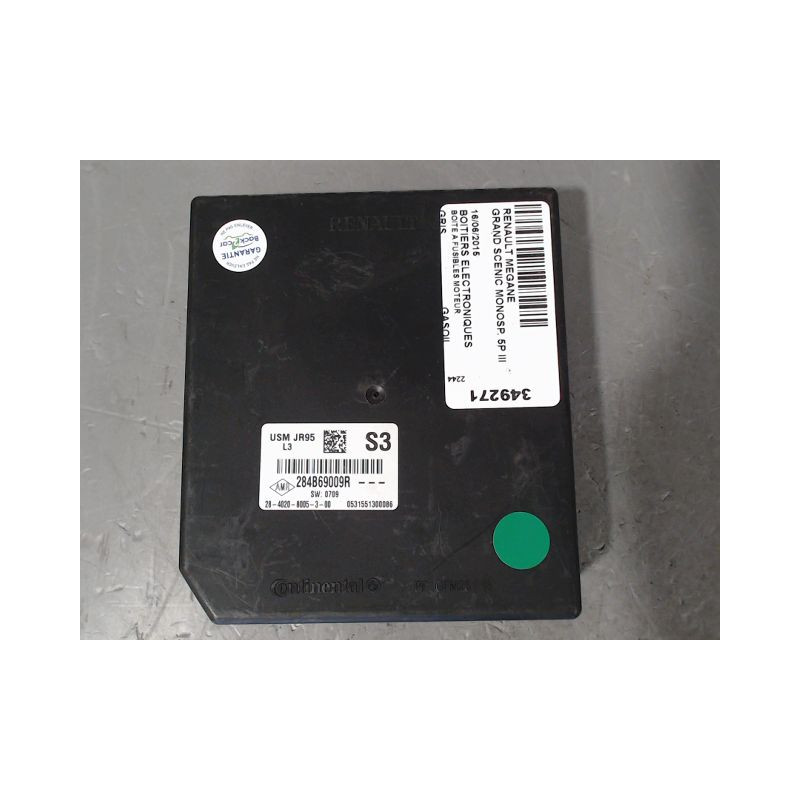 BOITE A FUSIBLES RENAULT GRAND SCENIC MONOSP. III Phase 2 LONG 2011-2013