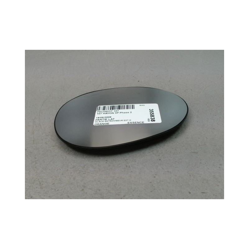 GLACE RETROVISEUR EXT D PEUGEOT 107 Phase 2 2009-2012