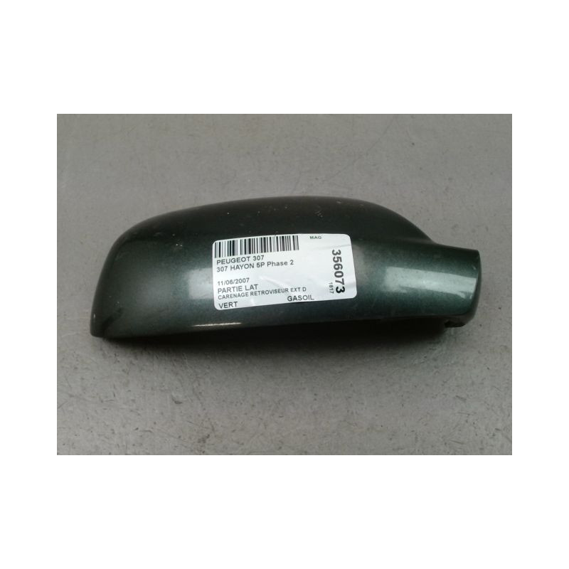 CARENAGE RETROVISEUR EXTERIEUR DROIT PEUGEOT 307 Phase 2 2005-2007