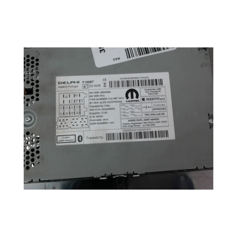 AUTORADIO FIAT GRANDE PUNTO III 2005-...