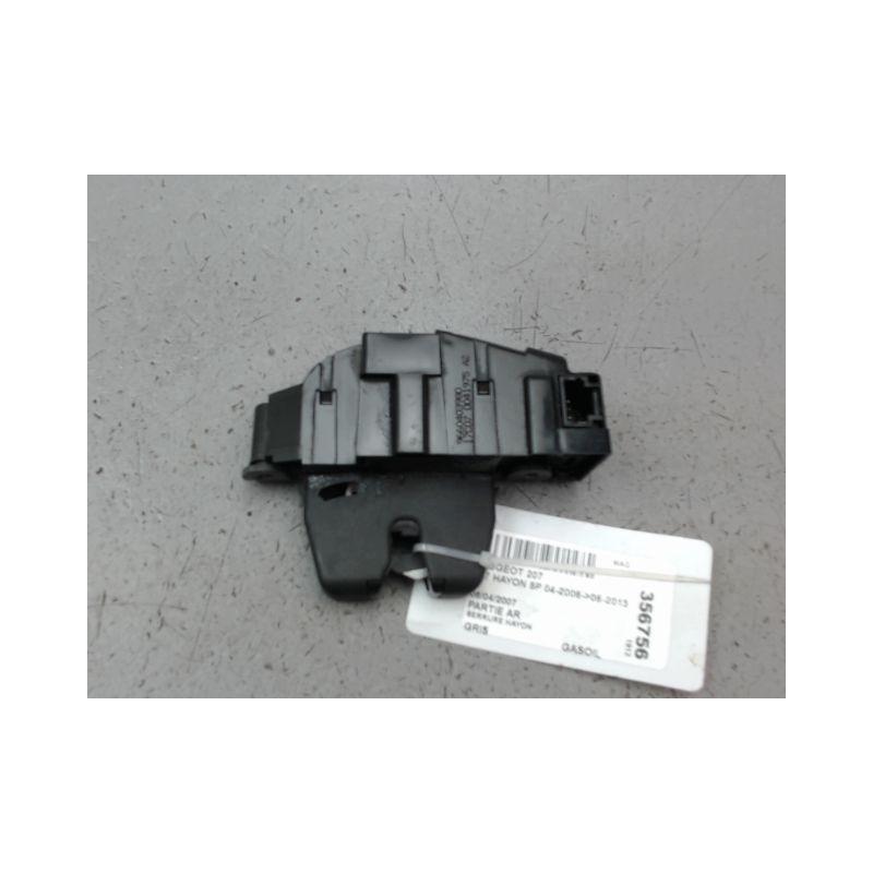 SERRURE HAYON  PEUGEOT 207 2006-2013