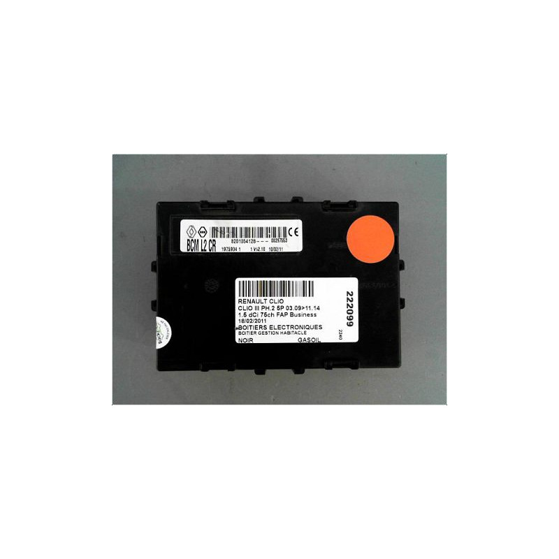 BOITIER GESTION HABITACLE RENAULT CLIO III PH.2 09-14