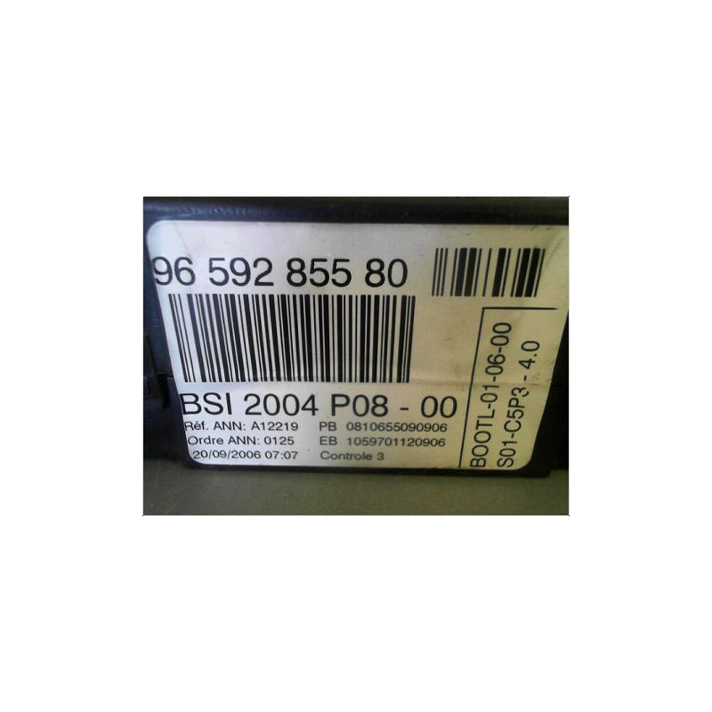 BOITIER GESTION HABITACLE PEUGEOT 207 5P