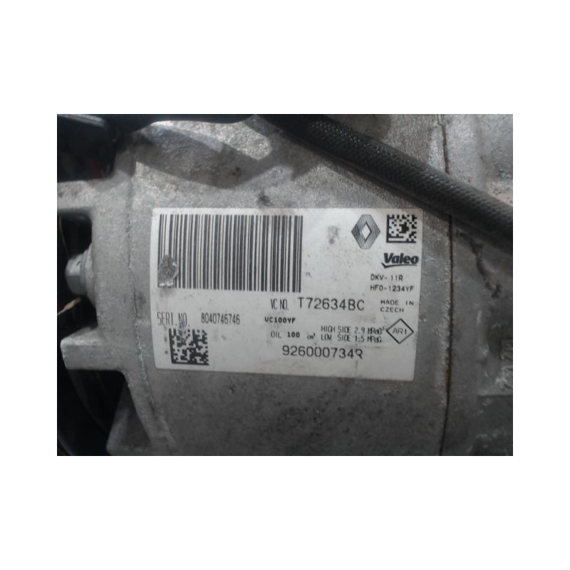 COMPRESSEUR AIR CONDITIONNE RENAULT CAPTUR
