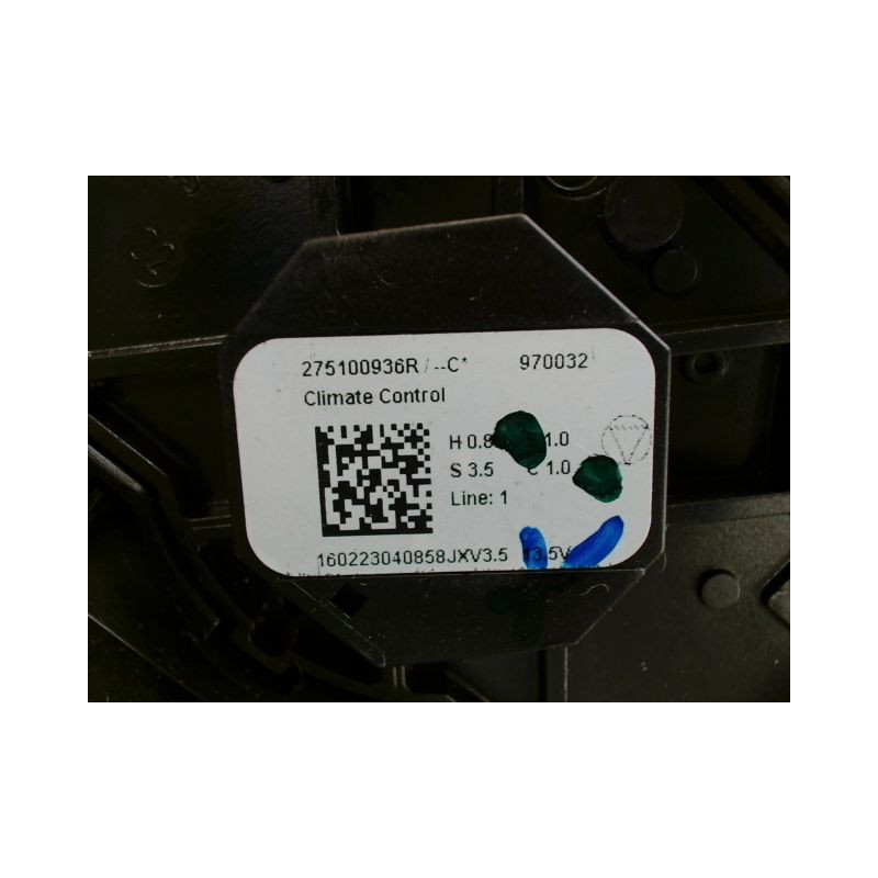 COMMANDE DE CHAUFFAGE RENAULT CAPTUR