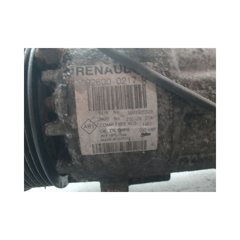 COMPRESSEUR AIR CONDITIONNE RENAULT CLIO IV Phase 1 2012-...