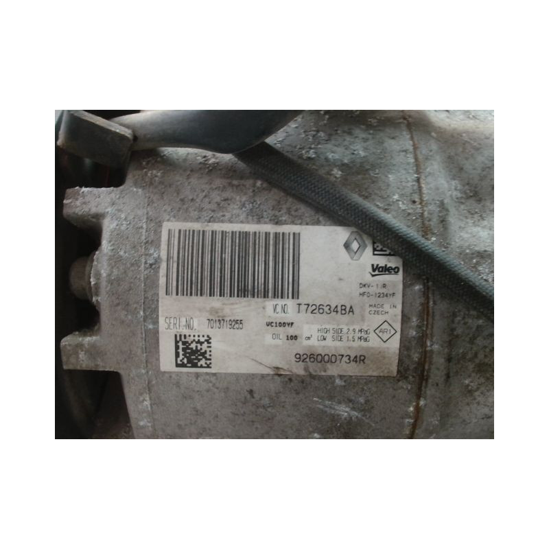 COMPRESSEUR AIR CONDITIONNE RENAULT CLIO IV Phase 1 2012-...