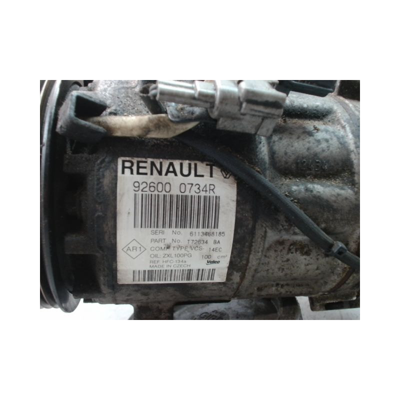 COMPRESSEUR AIR CONDITIONNE RENAULT CAPTUR Phase 1 2013-...
