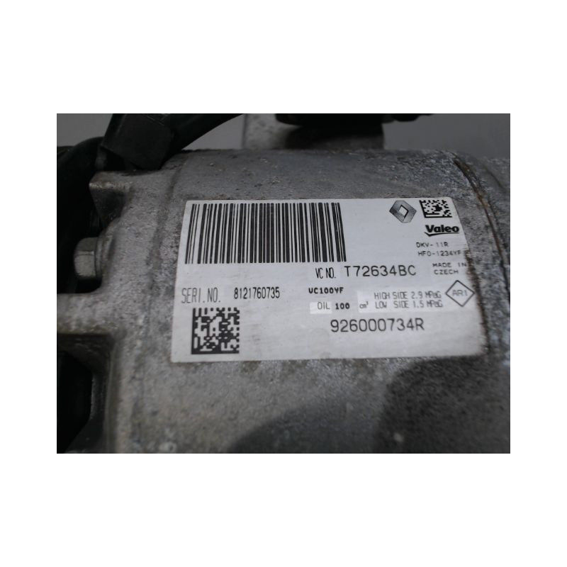 COMPRESSEUR AIR CONDITIONNE RENAULT CAPTUR