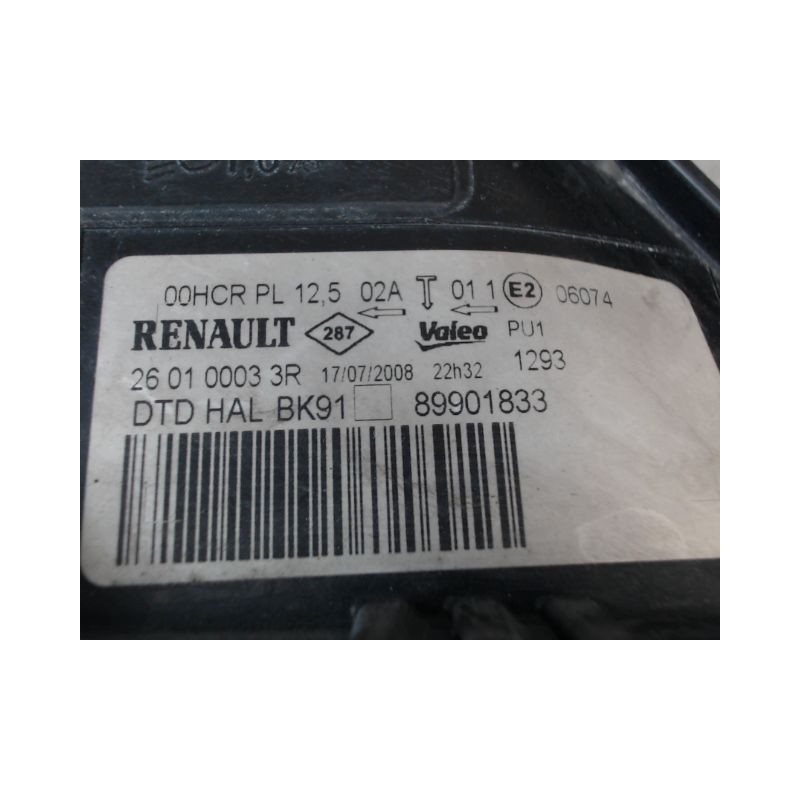 PHARE DROIT RENAULT LAGUNA