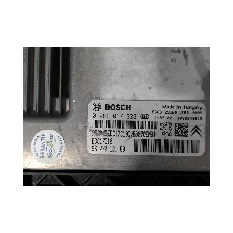 CALCULATEUR MOTEUR PEUGEOT 308 2011-