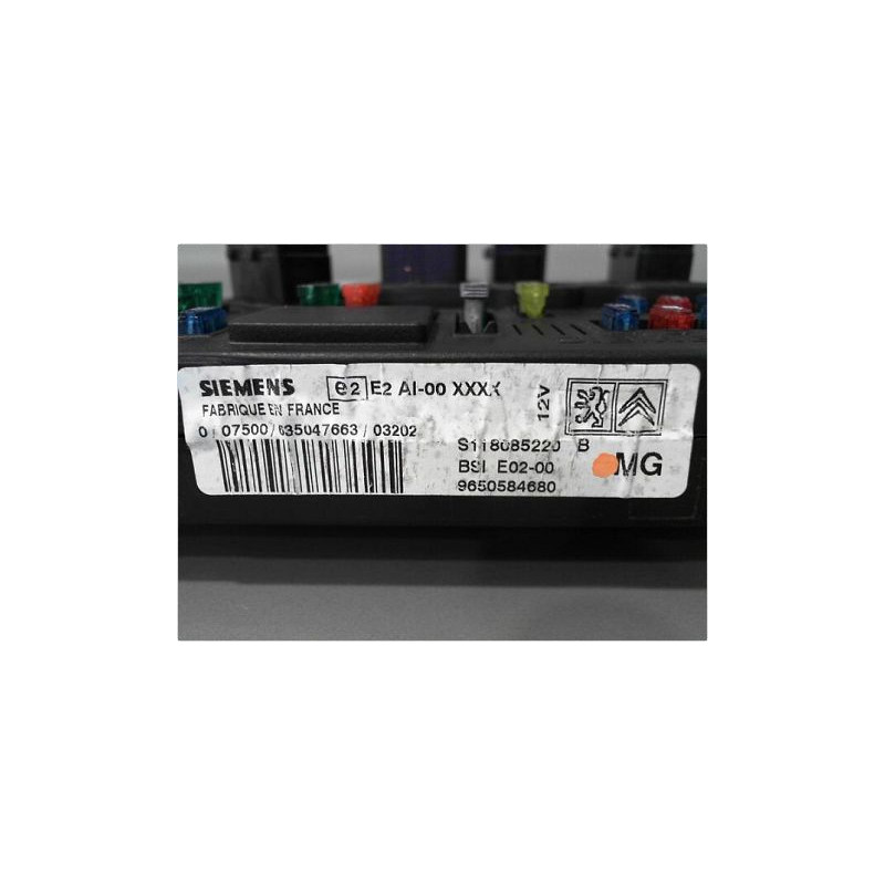 BOITIER GESTION HABITACLE PEUGEOT 206 98-09