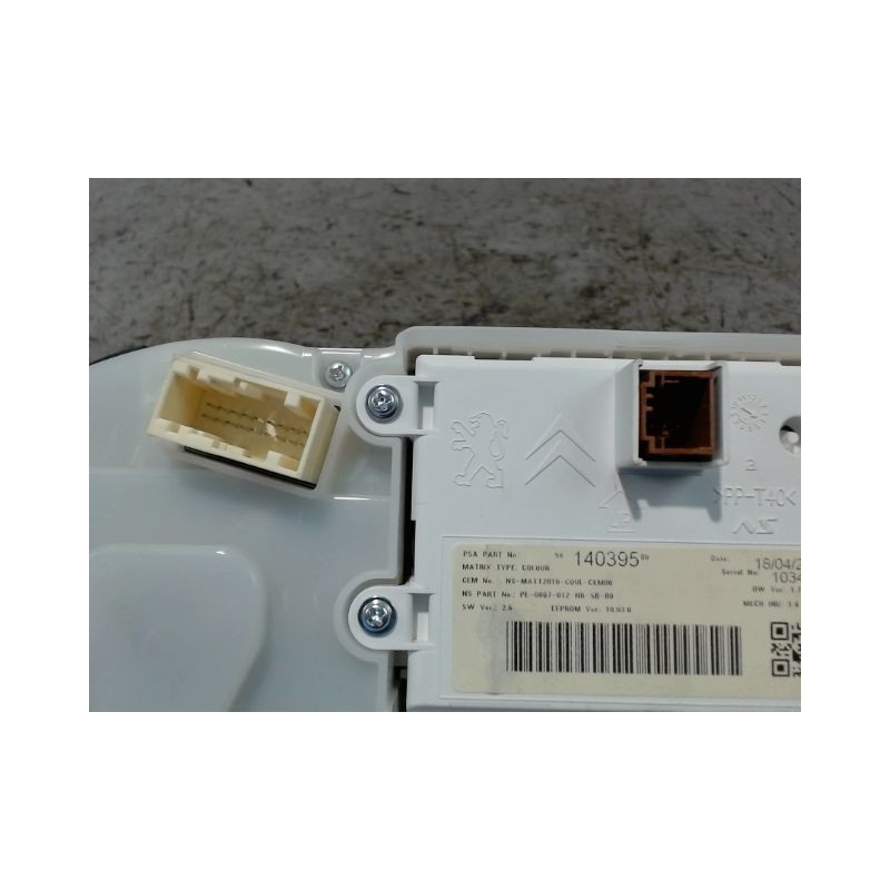 BLOC COMPTEURS PEUGEOT 2008