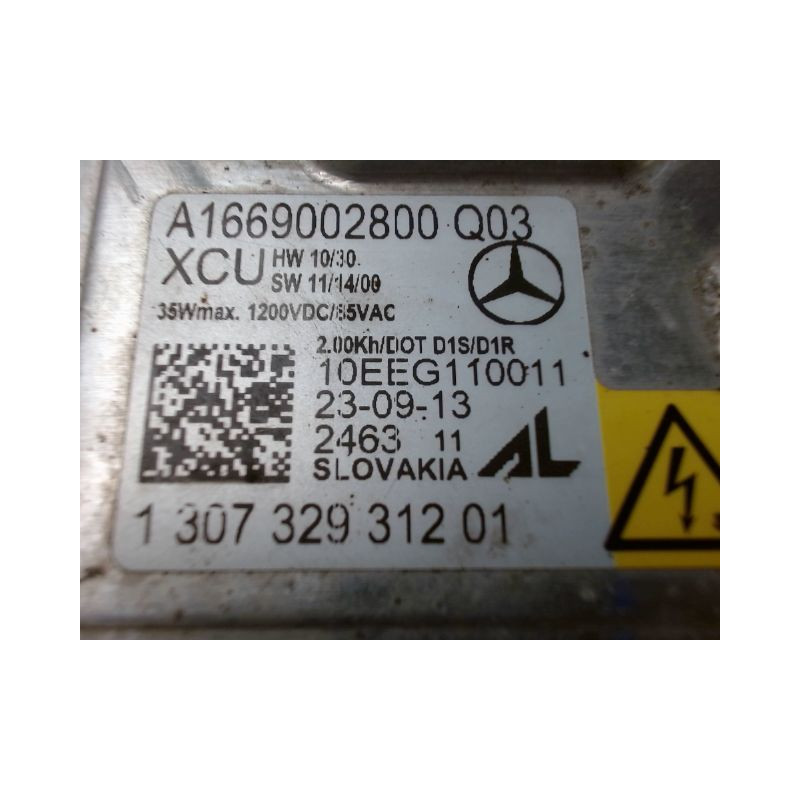 BOITIER XENON PHARE GAUCHE MERCEDES CLASSE A