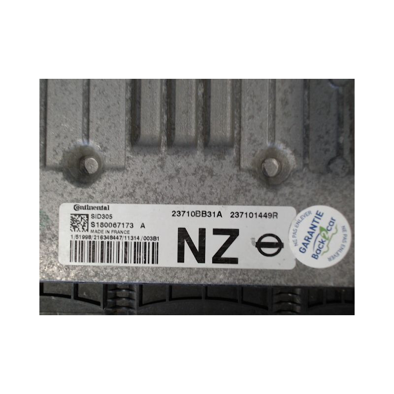 CALCULATEUR MOTEUR NISSAN QHASQAI 2007-