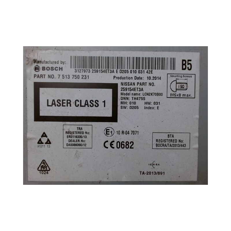AUTORADIO NISSAN QASHQAI