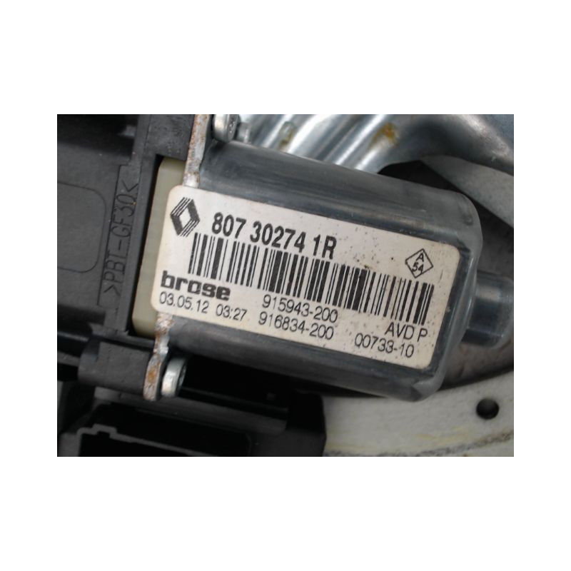 MECANISME LEVE-GLACE AVANT DROIT RENAULT MEGANE