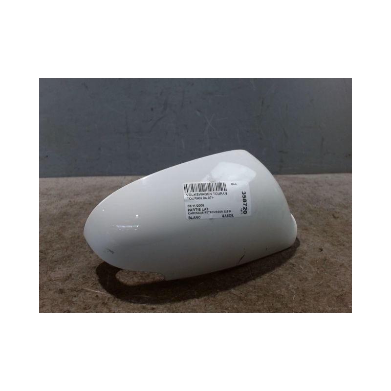 CARENAGE RETROVISEUR EXTERIEUR DROIT VOLKSWAGEN TOURAN 07-