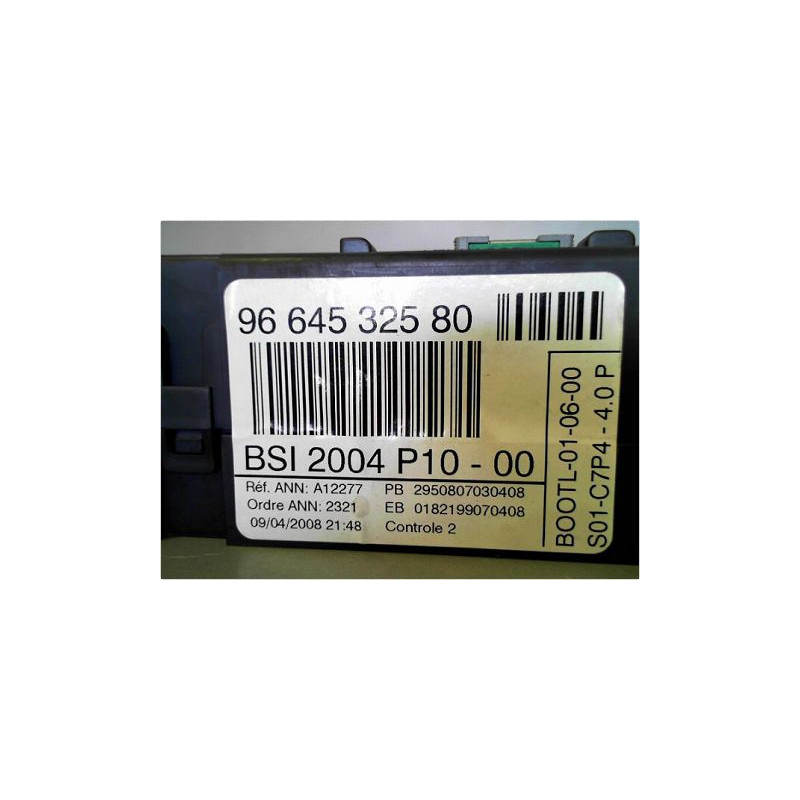 BOITIER GESTION HABITACLE CITROEN C3 PH2 2005-2010