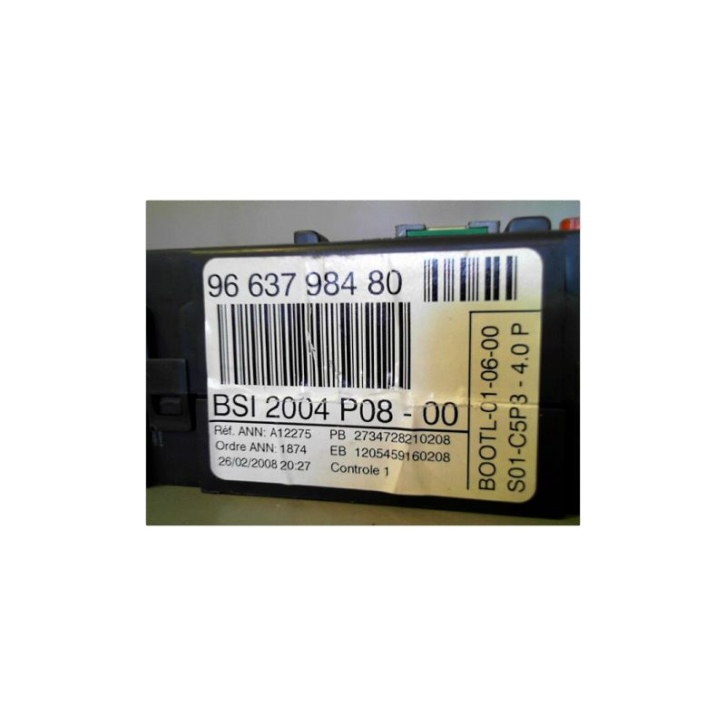 BOITIER GESTION HABITACLE PEUGEOT 207 2006-2013