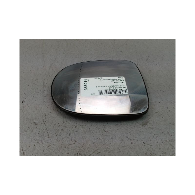 GLACE RETROVISEUR EXT G RENAULT CLIO III Phase 2 2009-2014
