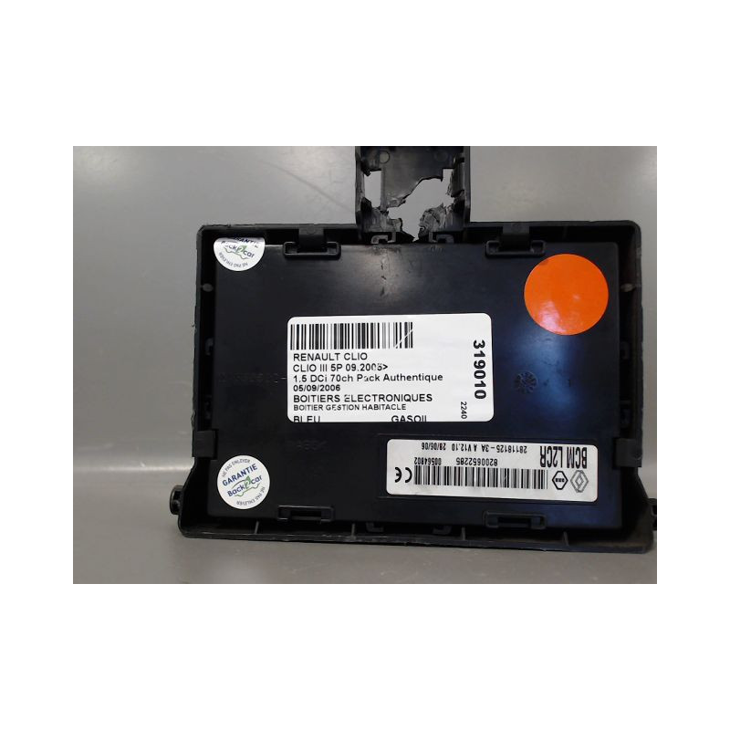 BOITIER GESTION HABITACLE RENAULT CLIO III 2005-