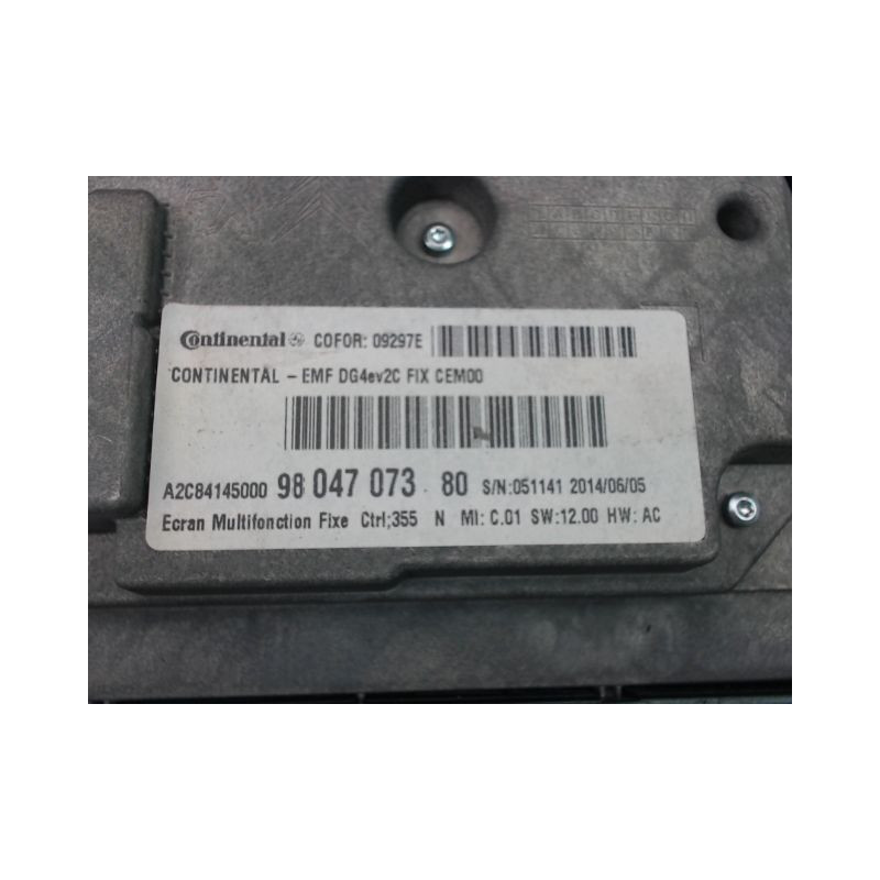 ECRAN GPS CITROEN C4 II Phase 2 (B71) 2014-...