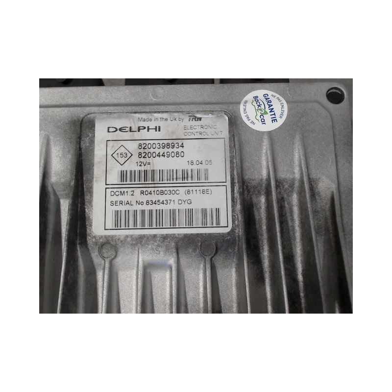 CALCULATEUR MOTEUR RENAULT MODUS
