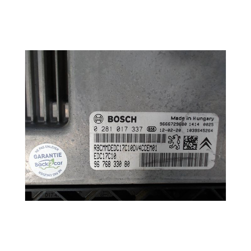 CALCULATEUR MOTEUR CITROEN C3