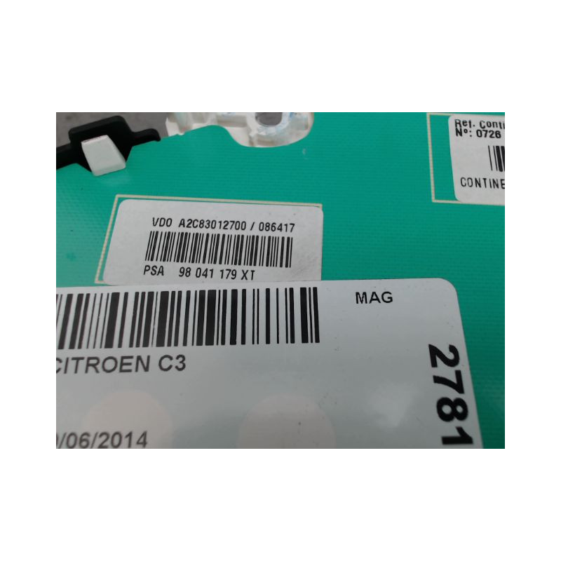 BLOC COMPTEURS CITROEN C3