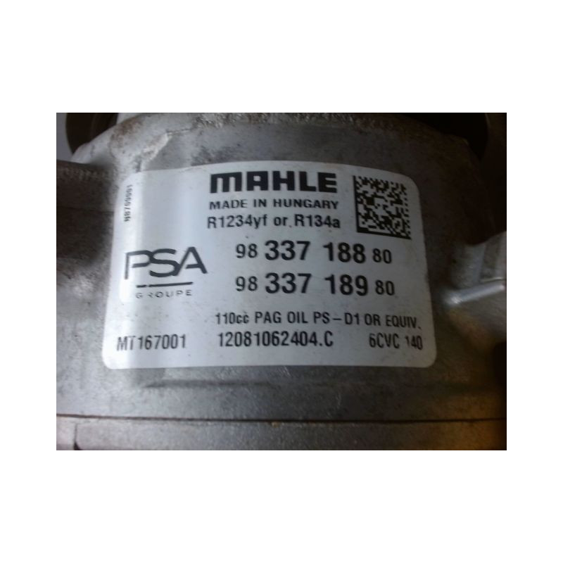 COMPRESSEUR AIR CONDITIONNE PEUGEOT 308