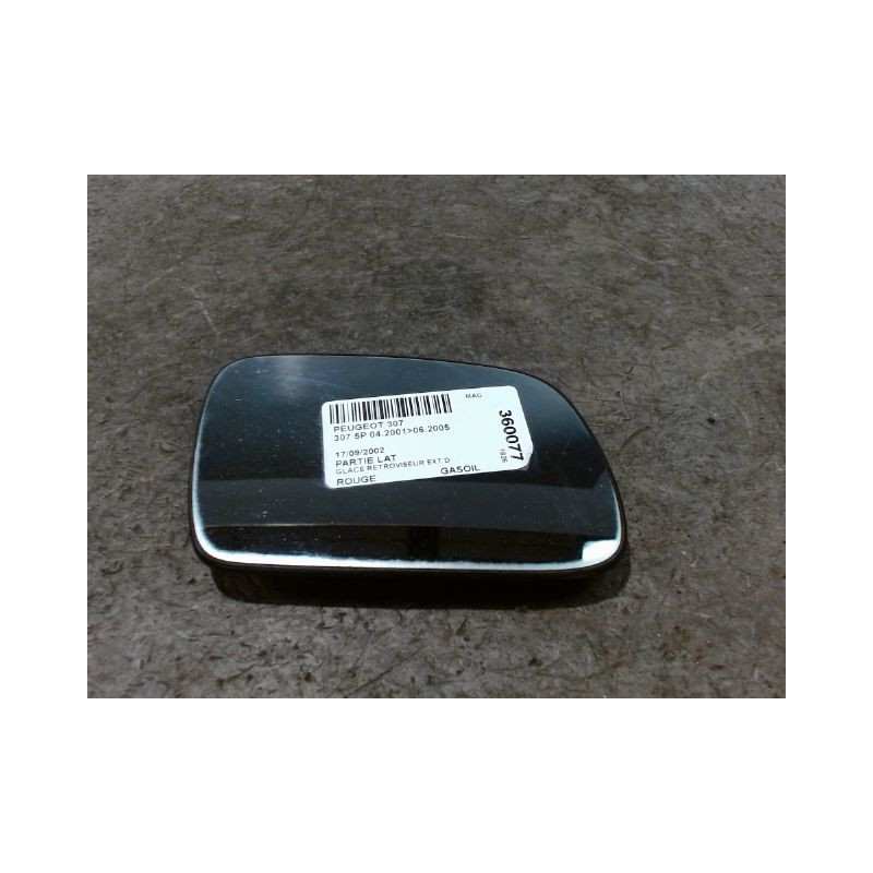 GLACE RETROVISEUR EXT D PEUGEOT 307 2001-2005