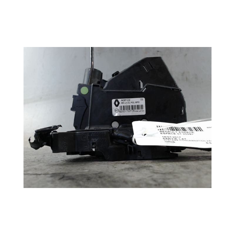 SYSTEME CONDAMNATION ARRIERE GAUCHE RENAULT ESPACE 2009-