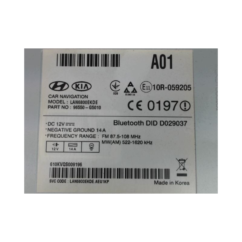 AUTORADIO KIA NIRO