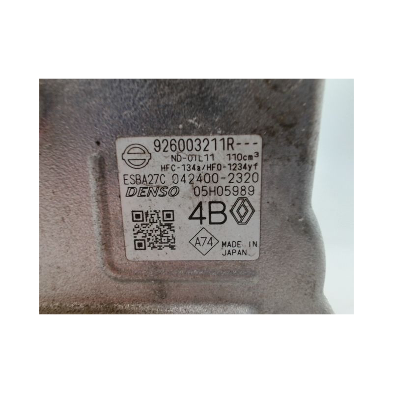 COMPRESSEUR AIR CONDITIONNE DACIA DUSTER 2010-