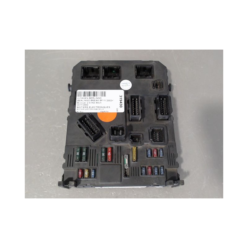 BOITIER GESTION HABITACLE CITROEN BERLINGO BREAK 2002-