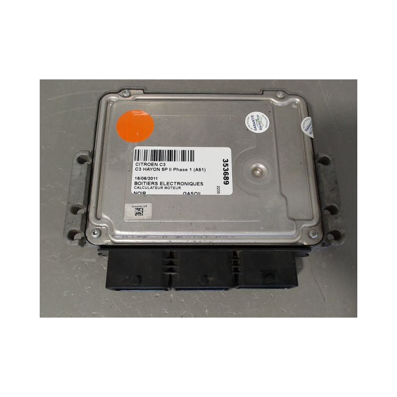 CALCULATEUR MOTEUR CITROEN C3 II Phase 1 (A51) 2009-2013