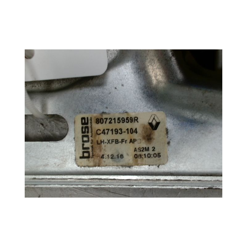 MECANISME+MOTEUR LEVE-GLACE AVANT GAUCHE RENAULT MEGANE