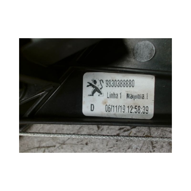 MECANISME+MOTEUR LEVE-GLACE ARRIERE DROIT PEUGEOT 3008