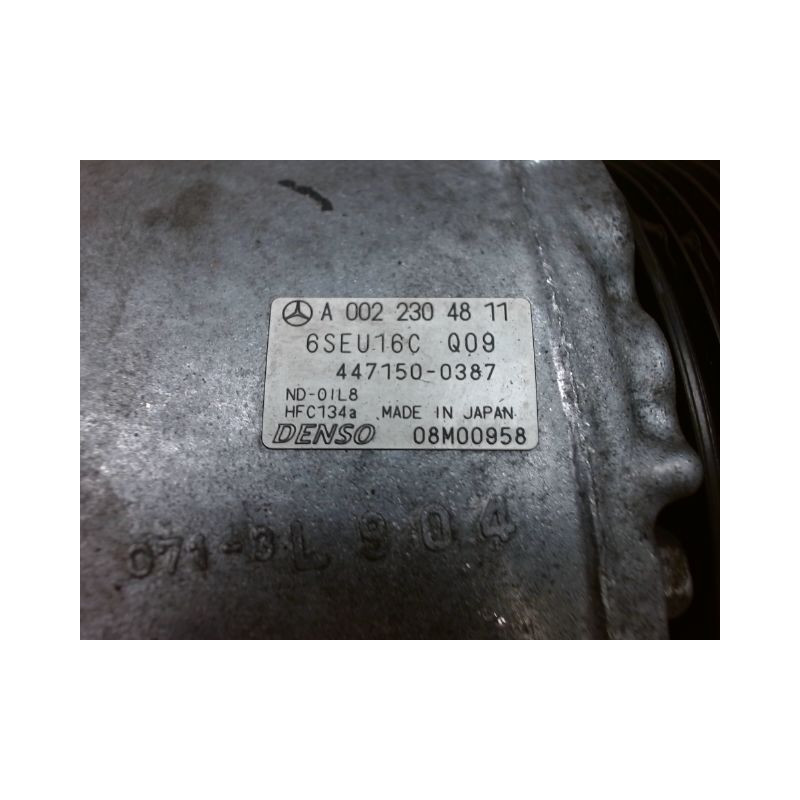 COMPRESSEUR AIR CONDITIONNE MERCEDES CLASSE B 2008-